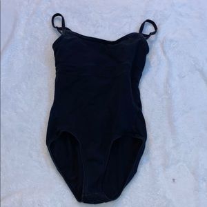 black leotard